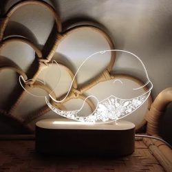 Veilleuse(sans fil) - Baleine fleurie - Mannaé