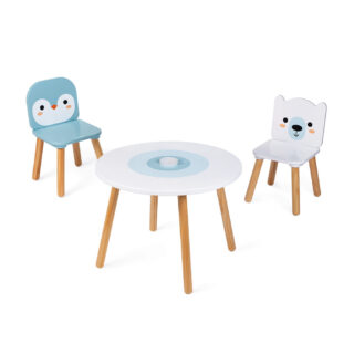 table-et-2-chaises-banquise-bois