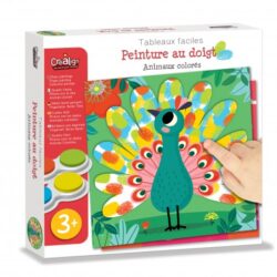 Peinture au doigt - Animaux colorés - CréaLign'