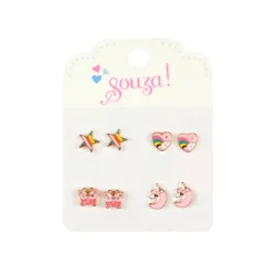 Lot de 4 boucles d'oreilles à clou - Miracle - Souza !