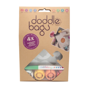 [DB014-04] PACK X4 GOURDES 200ml REUTILISABLES DODDLE BAGS 200ml