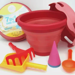 Set de 7 jeux de plage - Rouge - Compactoys