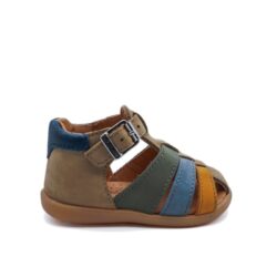 Sandales Gimmy - Nabuk beige multicolore - Taille au choix - Babybotte