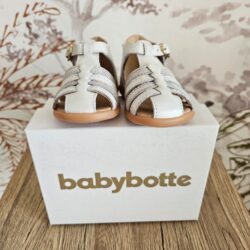 Sandales Gazon - Blanc/Coccinelle - Taille au choix - Babybotte
