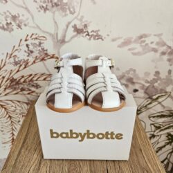 Sandales Guppy - Blanc perle - Taille au choix - Babybotte