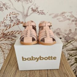 Sandales gaufrette - Rose pâle - Taille au choix - Babybotte