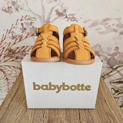 Sandales Gimmy - Nubuck Moutarde - Taille au choix - babybotte