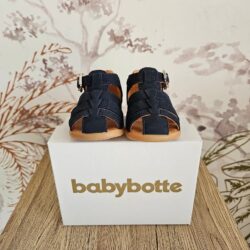 Sandales Gimmy - Nubuck Bleu marine - Taille au choix - babybotte