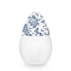 Le BibRond - Toile de Jouy - Bleu - 240ml - Tétine débit moyen - Élhée x Tartine et chocolat