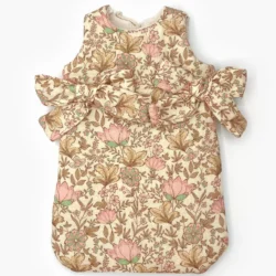 Turbulette poupée à noeuds en gaze de coton - Indienne Rosée - Minikane