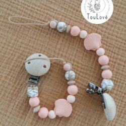 Attache tétine - Coquillage/pêche - Toulové