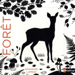 Livre en noir et blanc - Forêt - Amandine Laprun - Editions Nathan