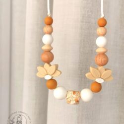 Collier de maternité - Juliette beige/camel - Toulové