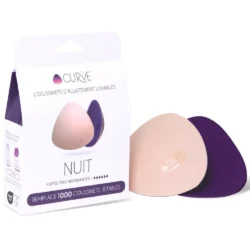 Coussinets d'allaitement lavables Essentiel Nuit - 1 paire - Curve
