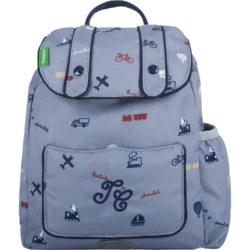 Sac à dos Globe-trotter - Bleu - Maternelle - Tartine et Chocolat - Tann's