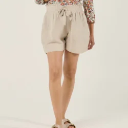Short de grossesse - Nubie beige - Cache Coeur