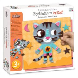 Tableaux faciles, portraits en relief - Animaux familiers - CréaLign'