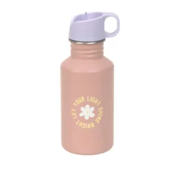 Gourde inox 500ml - Pattern Party - Rose/Lilas - Lässig