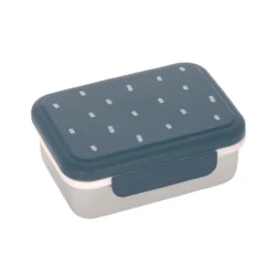 Boîte à goûter inox - Happy Prints - Bleu nuit - Lässig