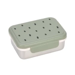 Boîte à goûter inox - Happy Prints - Olive - Lässig