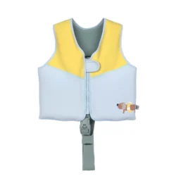 Gilet de natation - Taille au choix - Bleu, jaune pâle - Lässig