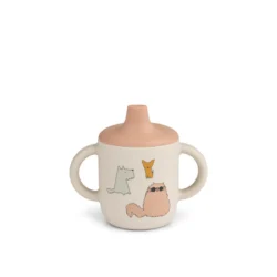 Gobelet à bec Neil 150ml - Cats and dogs / Sandy - Liewood