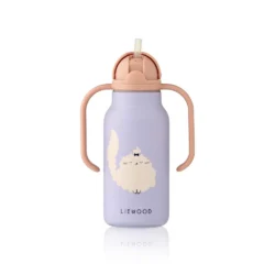 Gourde isotherme 250ml - Chat / Lilas chaud - Liewood