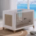 Chambre bébé Nami : Commode à langer + lit 60x120 cm - Neige - Theo Baby