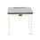 bureau-decolier-enfant-regine-uni-gris-perle-pieds-blancs