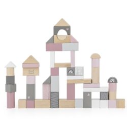 Blocs de construction 50 pièces Rose - Label Label