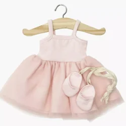 Tutu Rosella et ses chaussons de danse à lacets - Rose pâle - minikane