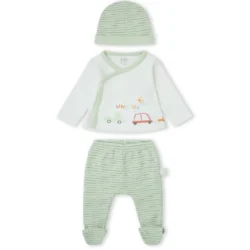 Ensemble en coton pour prématuré - Vert - Yatsi