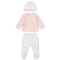 Ensemble en coton pour prématuré - Fraises - Yatsi
