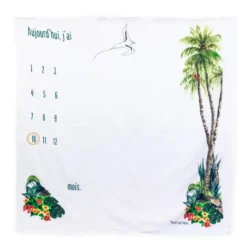 Maxi lange étape 100x100cm " Le Cocotier " - Pop et ses frères