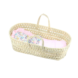Couffin avec garnissage "Liberty Rose" 50 cm - Vilac