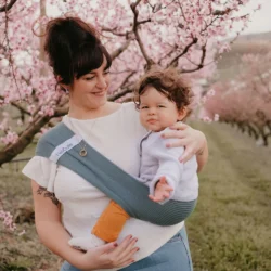 Hop'la, porte bébé d'appoint - Menthe - Néobulle