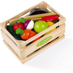 Maxi Set – Fruits et légumes à découper Green Market (bois) – Janod J06607