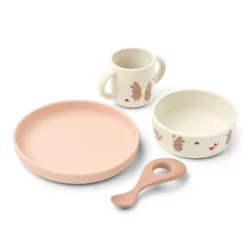 Ensemble de vaisselle en silicone - Wild child / Rosey - Liewood