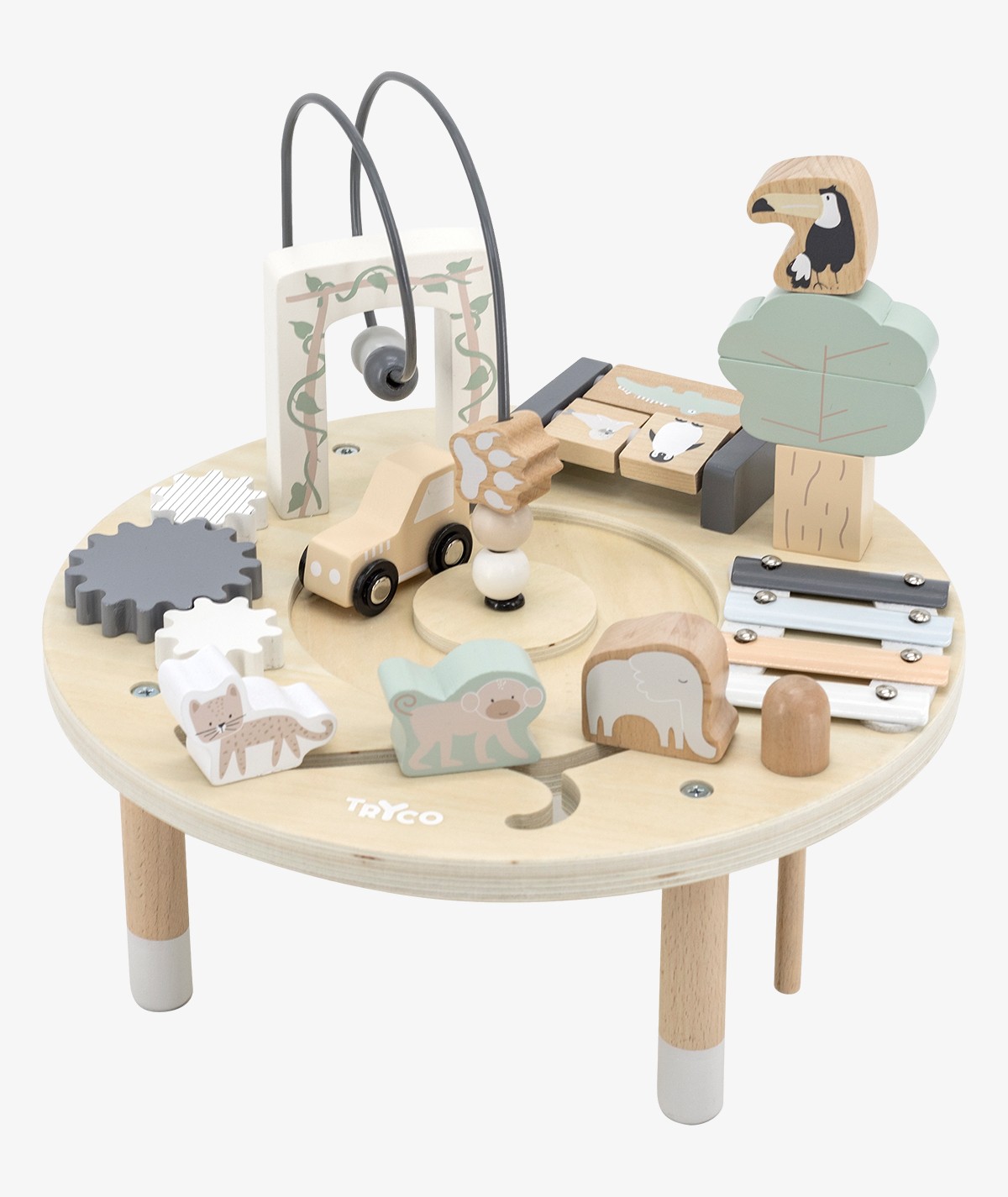 Petite table d'activités en bois - Tryco